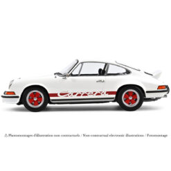 porsche 911 carrera rs 27 1973 blanc grand prix rouge 1 12